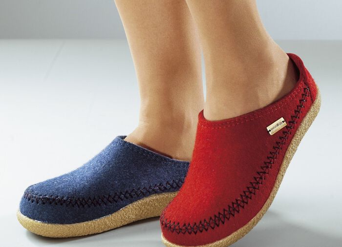 Haflinger Hausschuh aus Wollfilz TORF